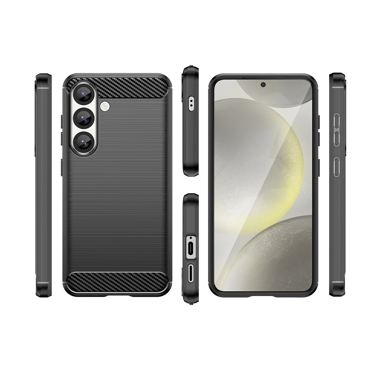 Carbon Case for Samsung Galaxy S25 - Black_1