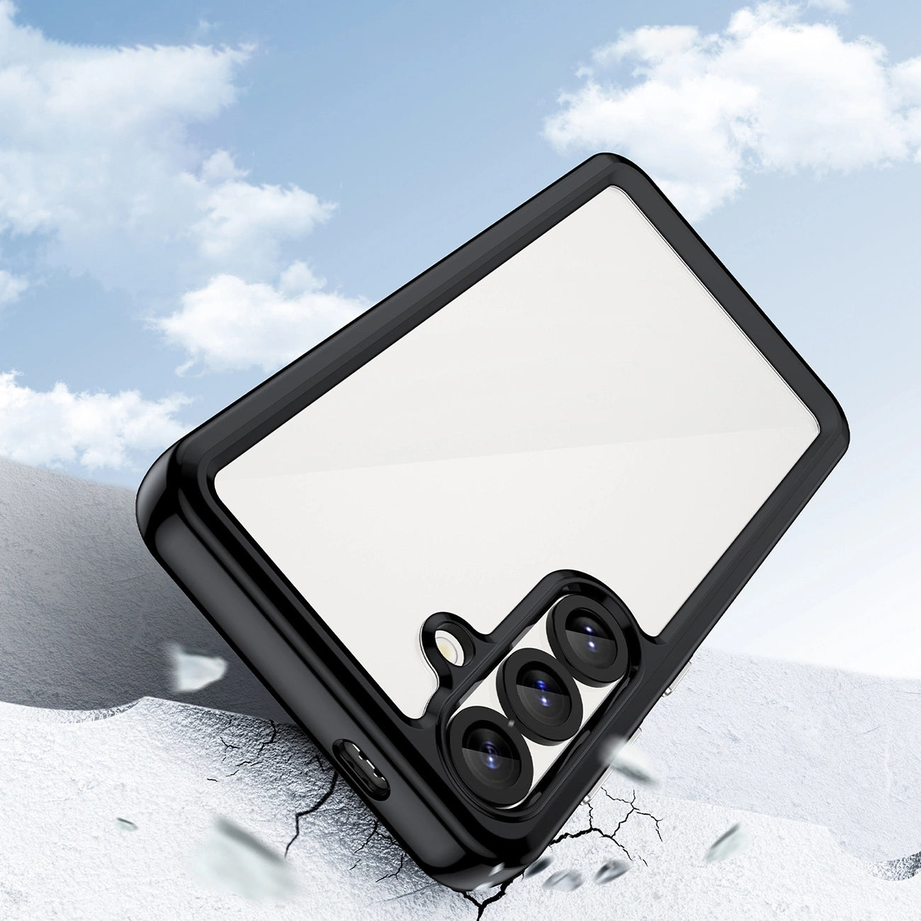 Outer Space Case with Gel Frame for Samsung Galaxy S25 - Black_4