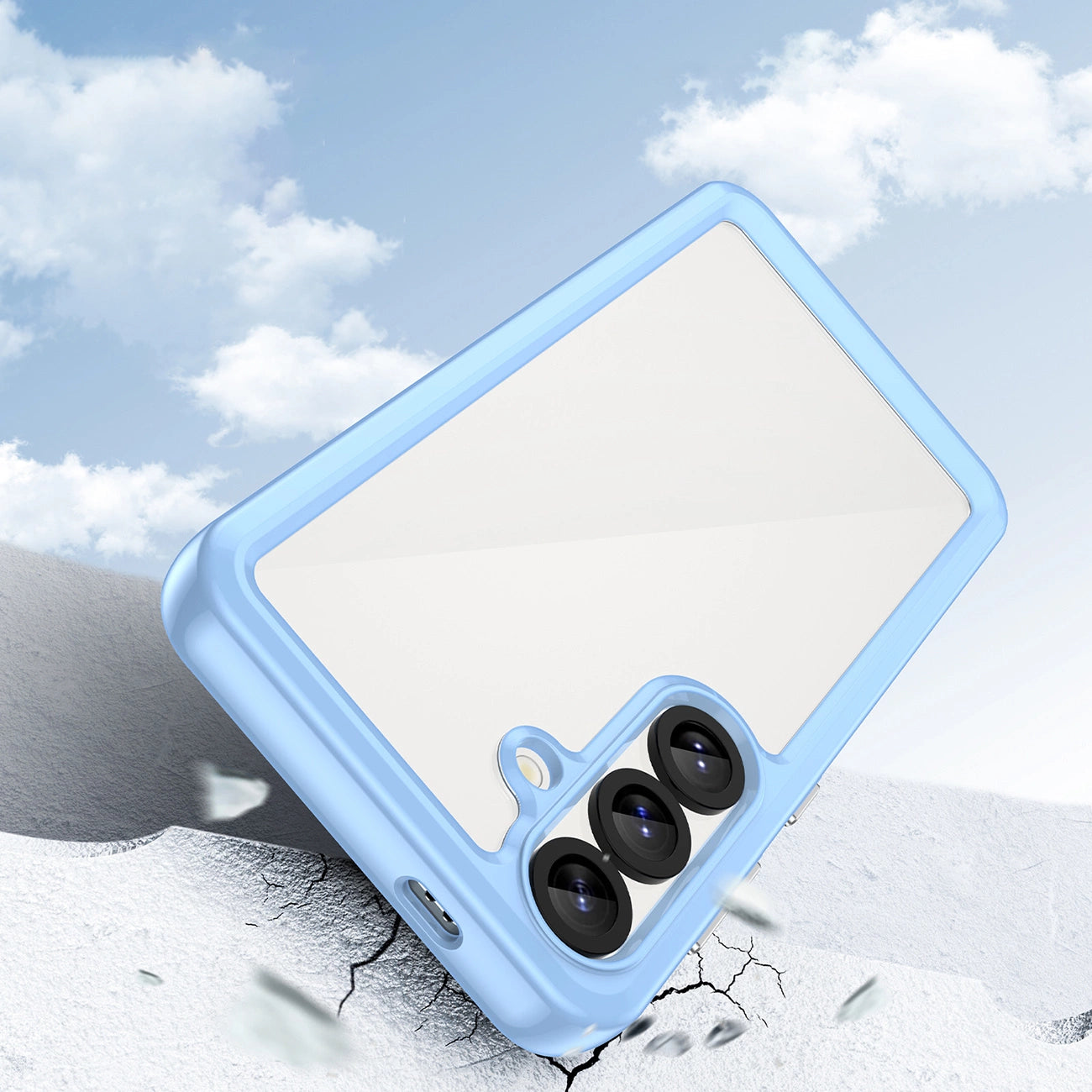 Outer Space Case with Gel Frame for Samsung Galaxy S25 - Blue_2