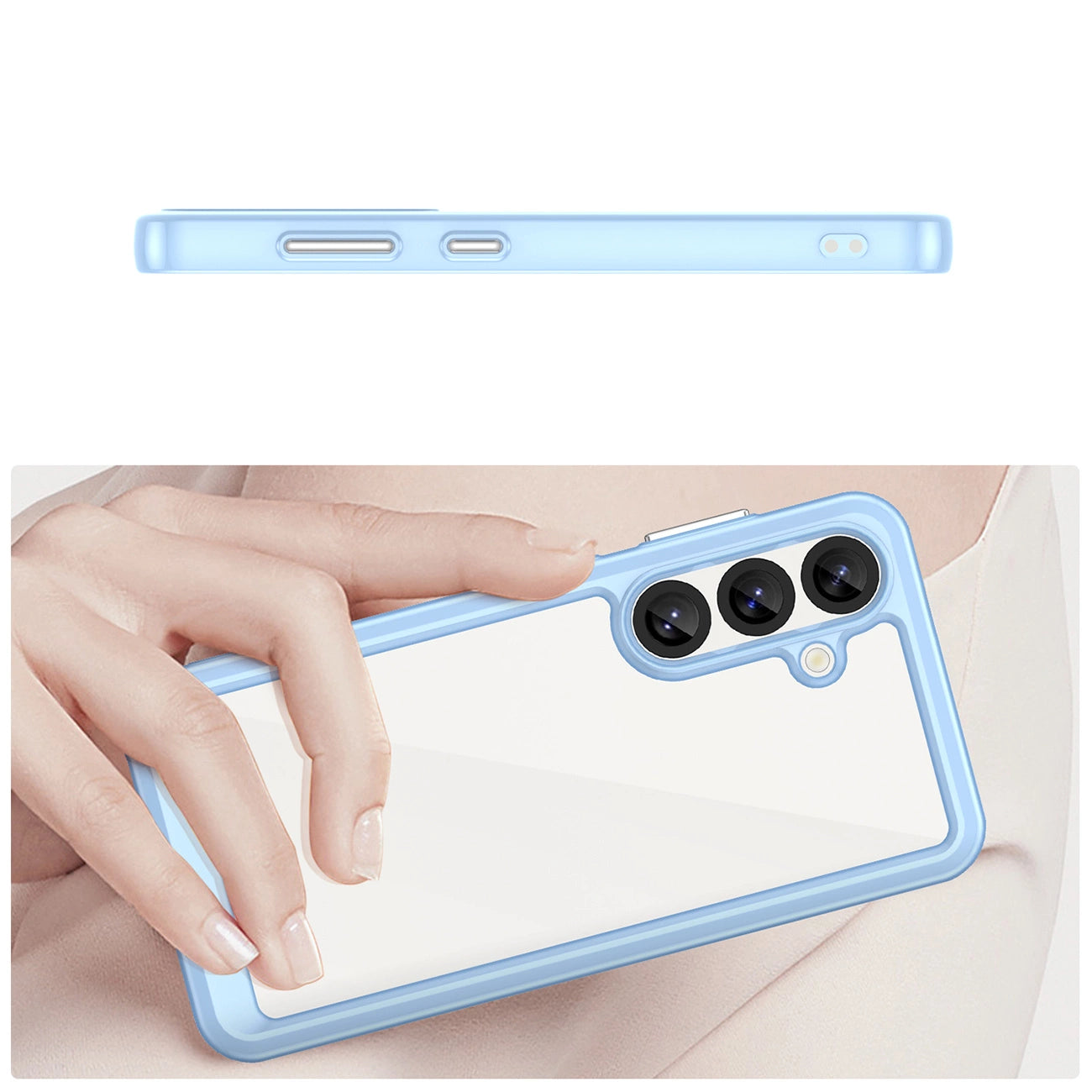 Outer Space Case with Gel Frame for Samsung Galaxy S25 - Blue_3