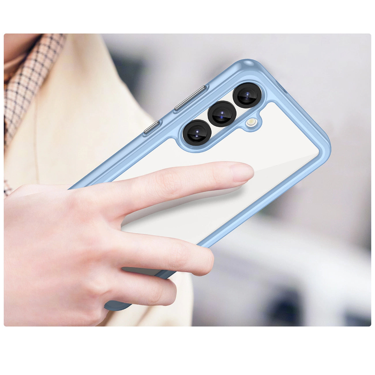 Outer Space Case with Gel Frame for Samsung Galaxy S25 - Blue_4