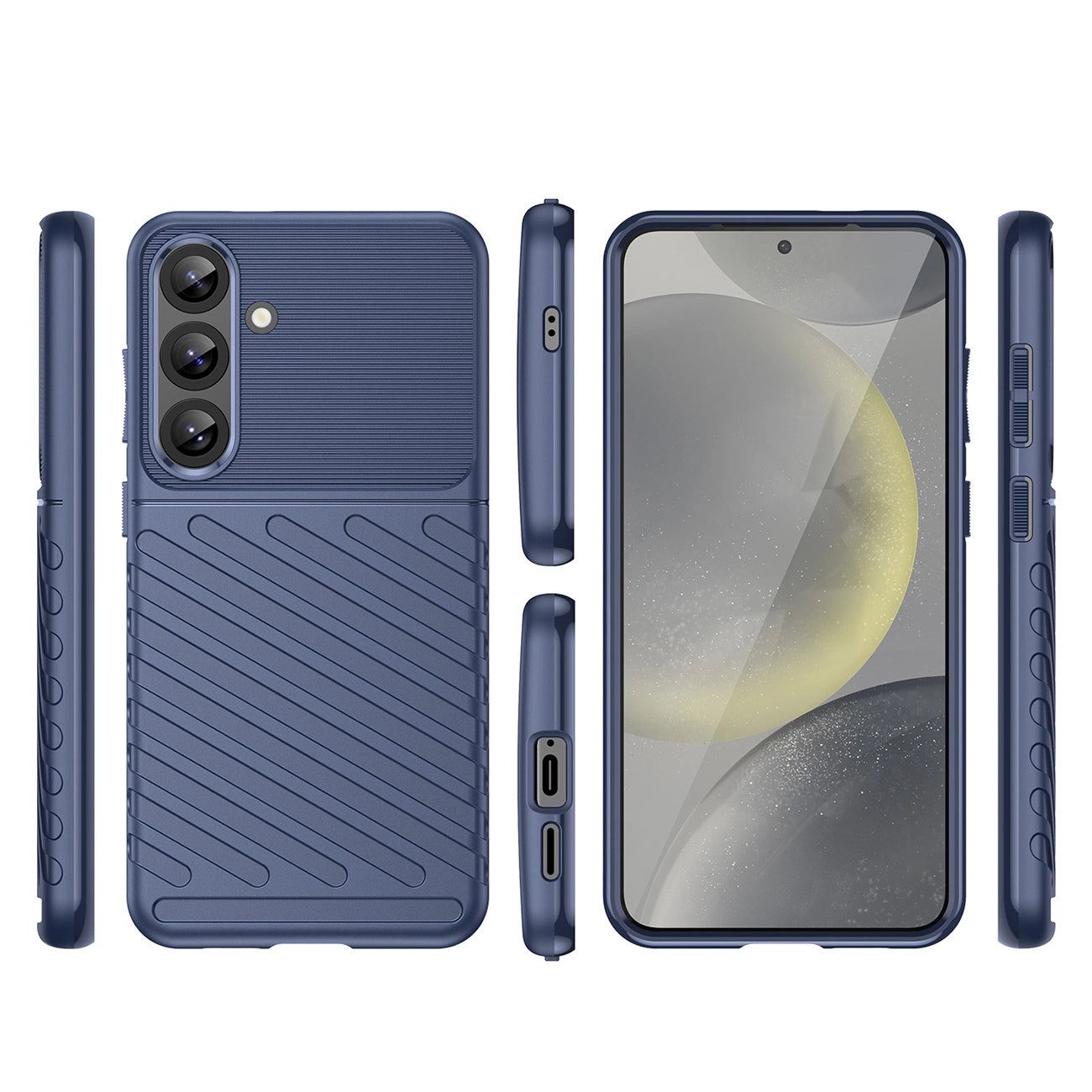 Thunder Case for Samsung Galaxy S25+ Silicone Armored Cover - Blue_2