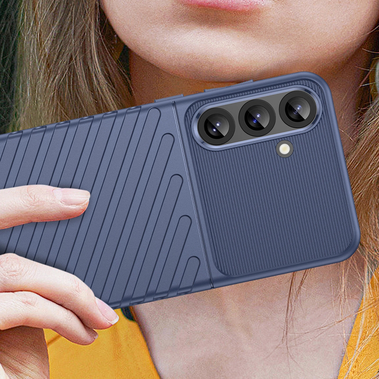 Thunder Case for Samsung Galaxy S25+ Silicone Armored Cover - Blue_5