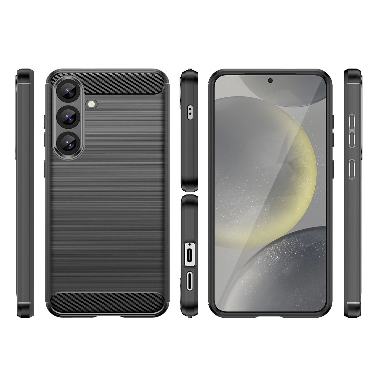 Carbon Case for Samsung Galaxy S25+ - Black_1