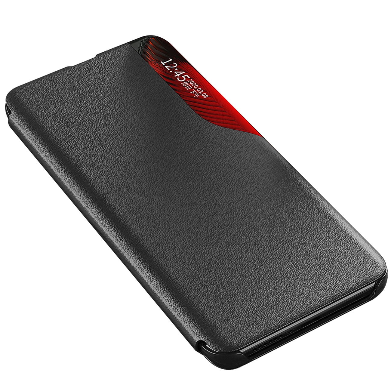 Eco Leather View Case for Samsung Galaxy A16 / A16 5G with Flip and Stand - Black_1