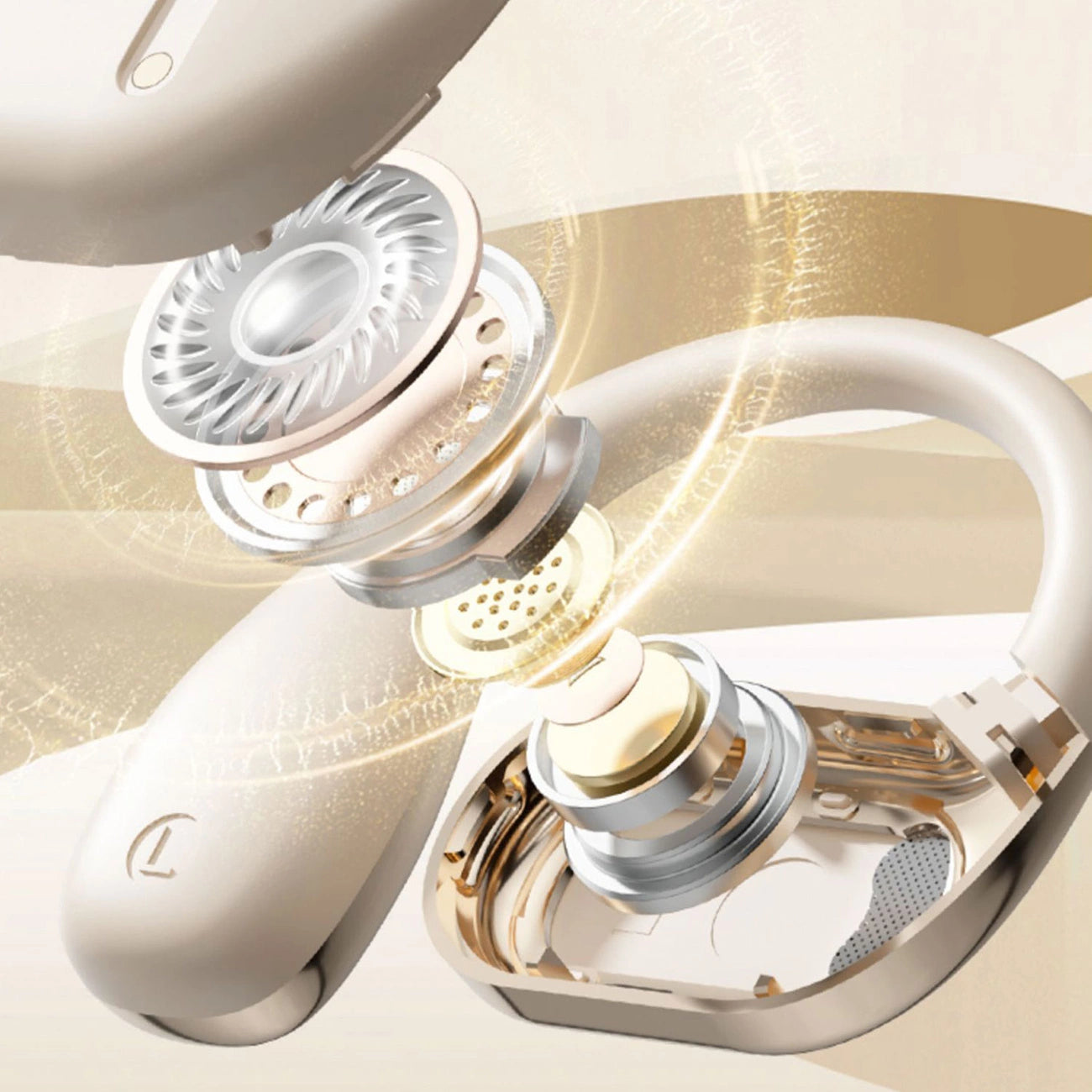 Dudao U17Max OWS Bluetooth Headset - White_2