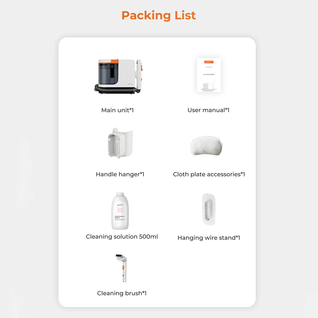 UWANT B200-SE 12000Pa 450W washing vacuum cleaner - white_5