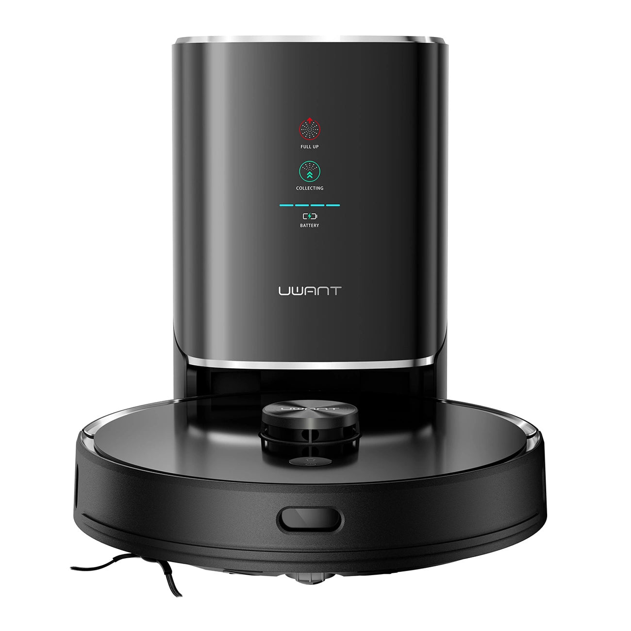 UWANT U100 Robot Vacuum Cleaner with Mop Function + Charging/Cleaning Station - Black_0
