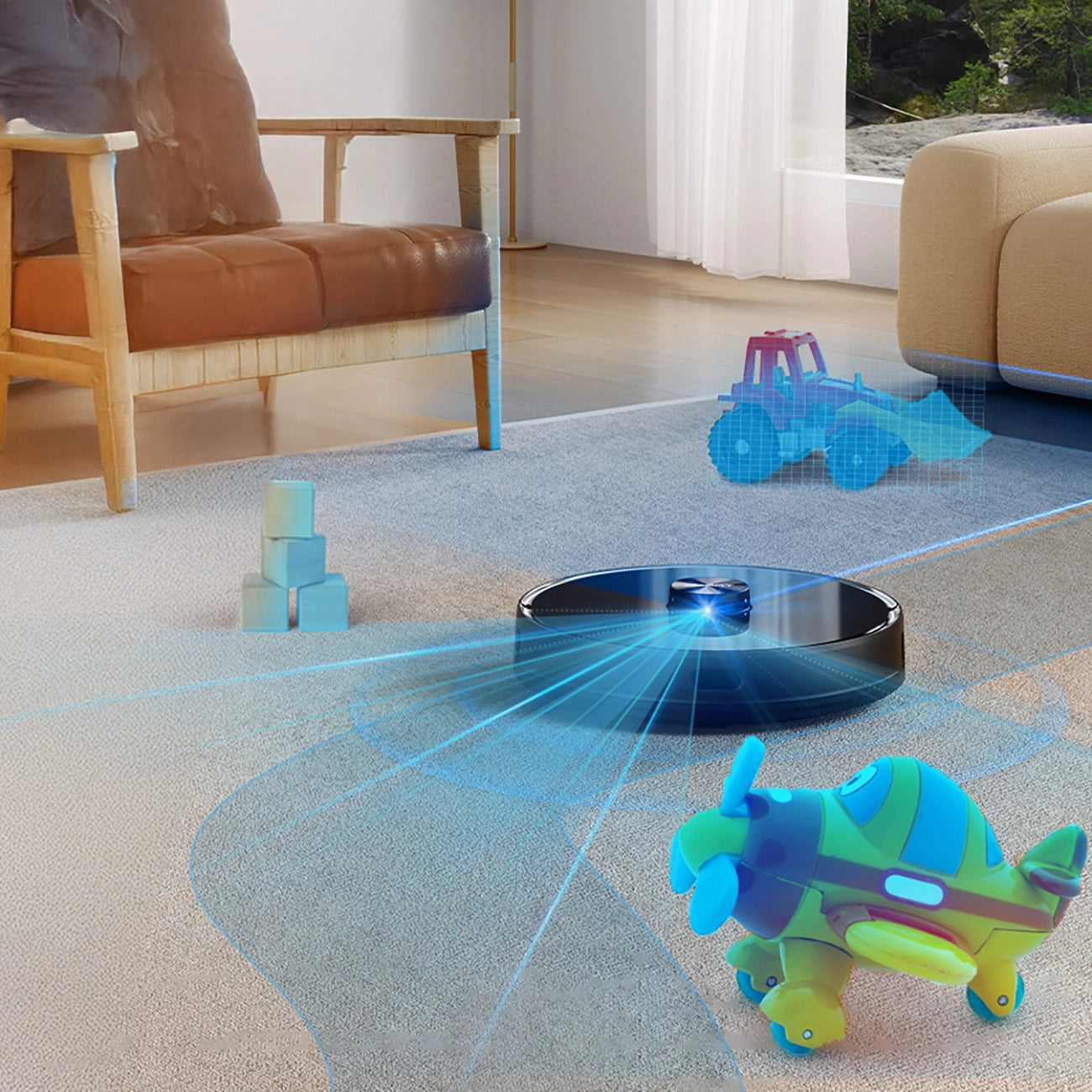UWANT U100 Robot Vacuum Cleaner with Mop Function + Charging/Cleaning Station - Black_11