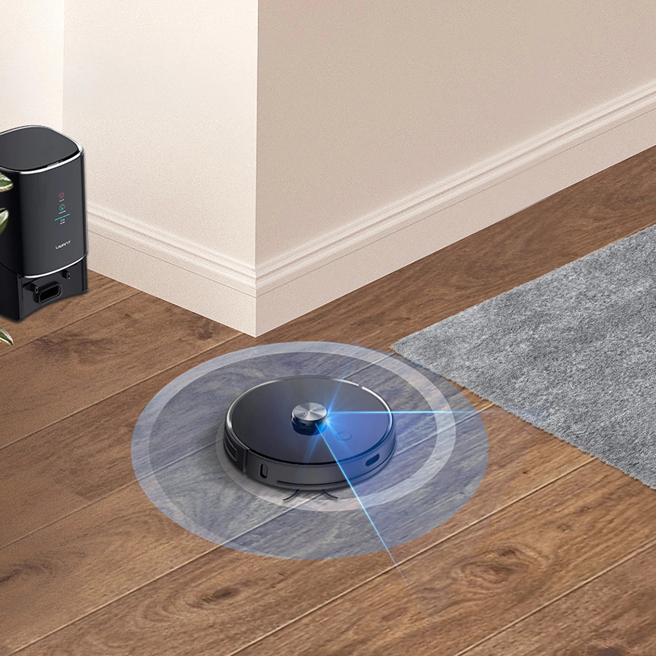 UWANT U100 Robot Vacuum Cleaner with Mop Function + Charging/Cleaning Station - Black_13