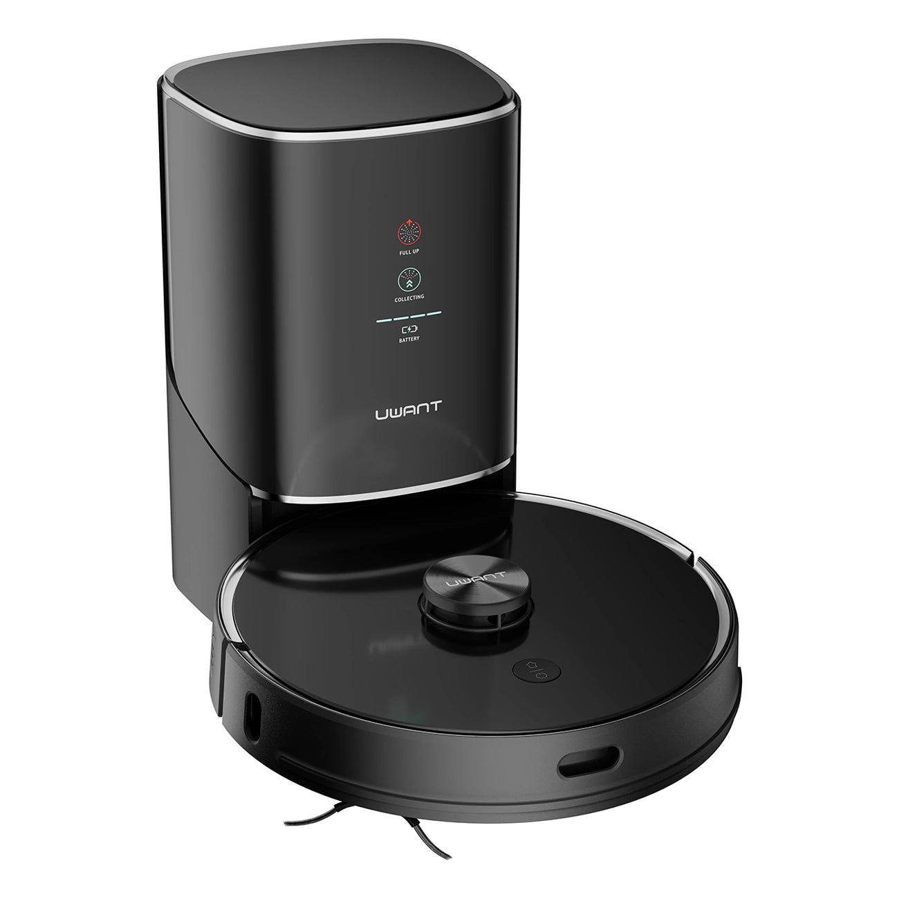UWANT U100 Robot Vacuum Cleaner with Mop Function + Charging/Cleaning Station - Black_3