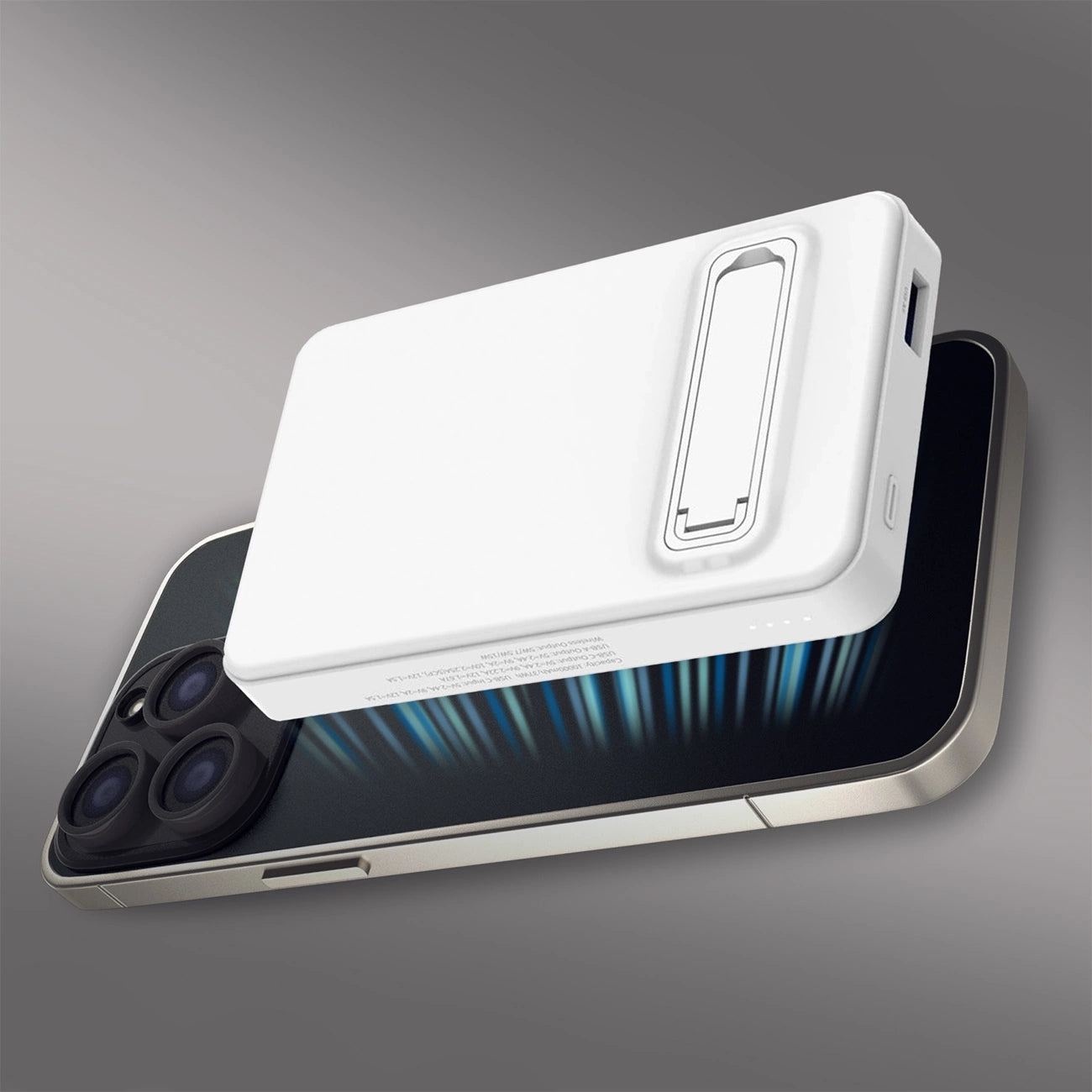 Powerbank Wozinsky WLWP-10KA0Y3WS 22.5W PD Qi2 10000 mAh, with stand, 1x USB-A, 1x USB-C - white_28