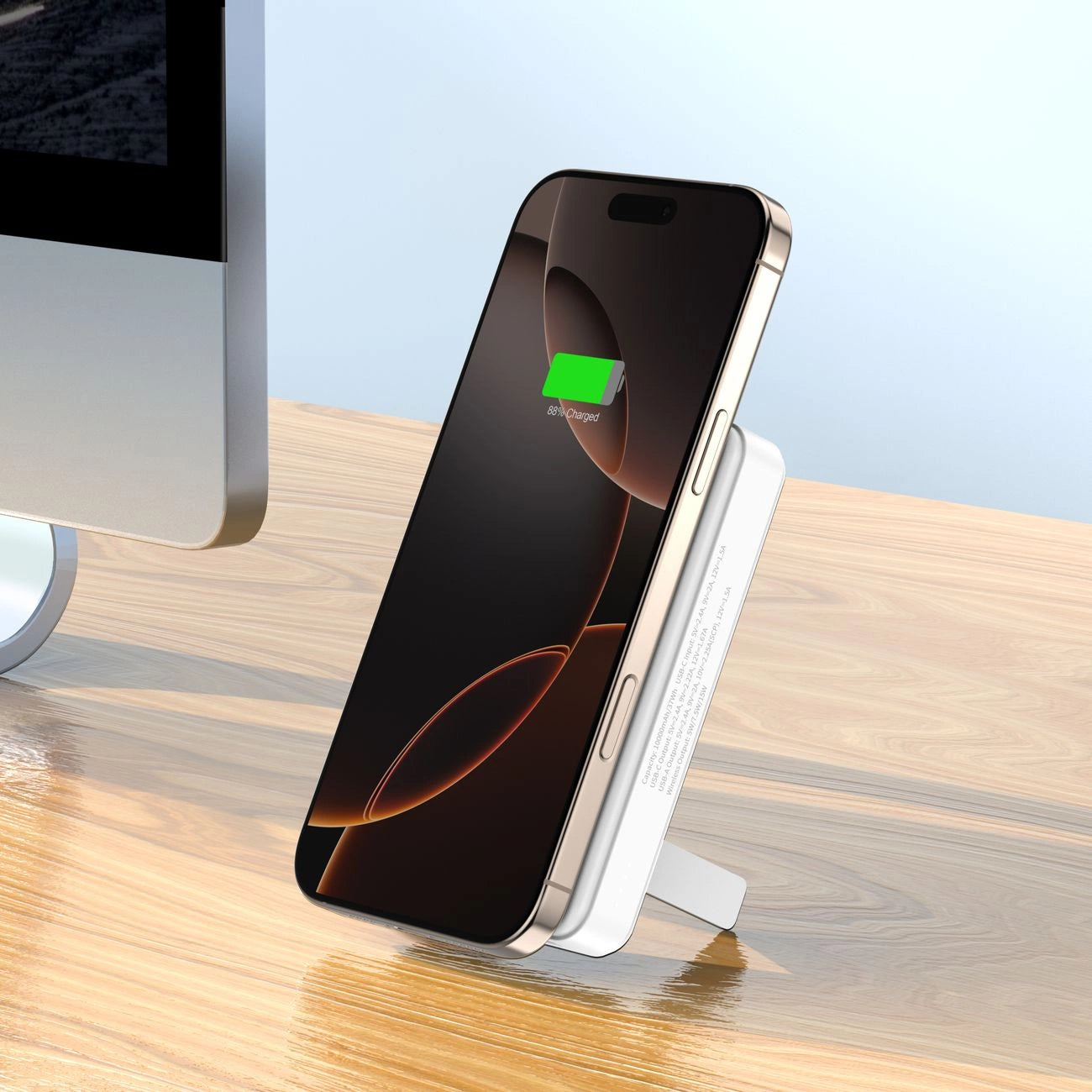 Powerbank Wozinsky WLWP-10KA0Y3WS 22.5W PD Qi2 10000 mAh, with stand, 1x USB-A, 1x USB-C - white_11