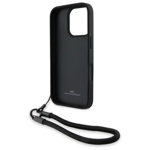 Etui BMW Signature Leather Wordmark Cord na iPhone 16 Pro Max - czarne_5