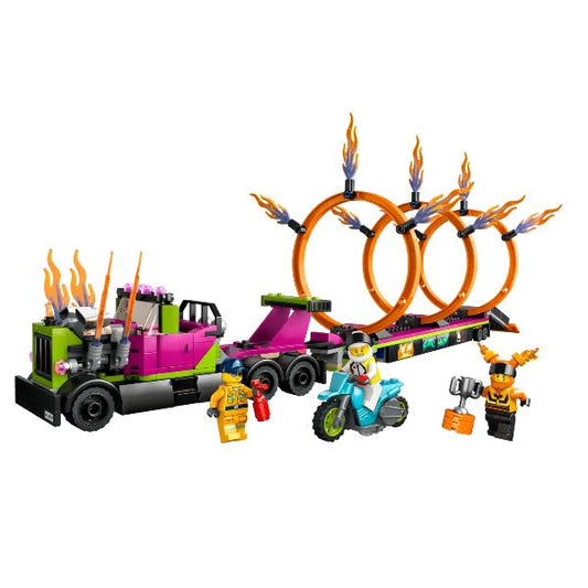 60357 City Stunttruck mit Feuerreifen-Challenge, Konstruktionsspielzeug_0