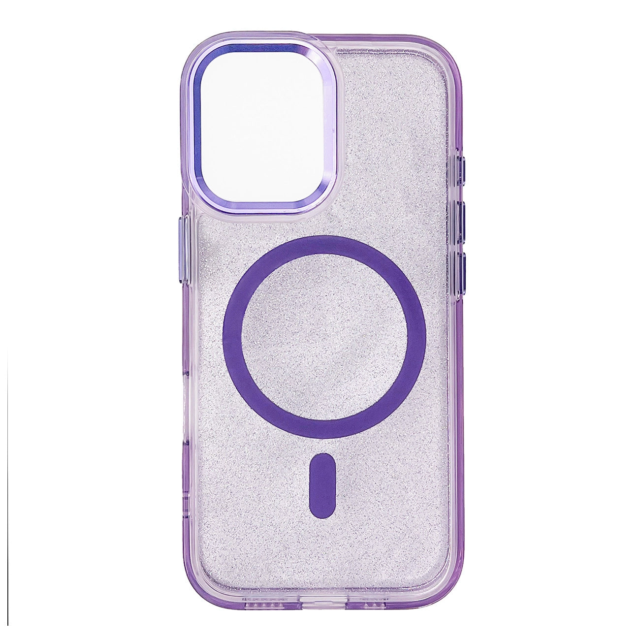 Wozinsky Glitter Case with Mag Safe for Samsung Galaxy S25 - Purple with Glitter_1