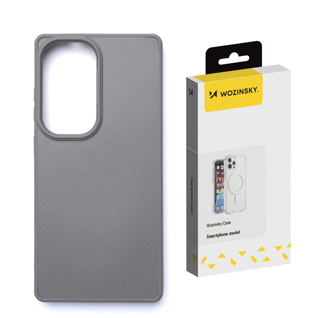 Wozinsky Carbon Fiber Case with MagSafe for Samsung Galaxy S25 - Gray_0