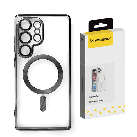 Wozinsky Electroplated Case with Magsafe for Samsung Galaxy S25 - Black_0