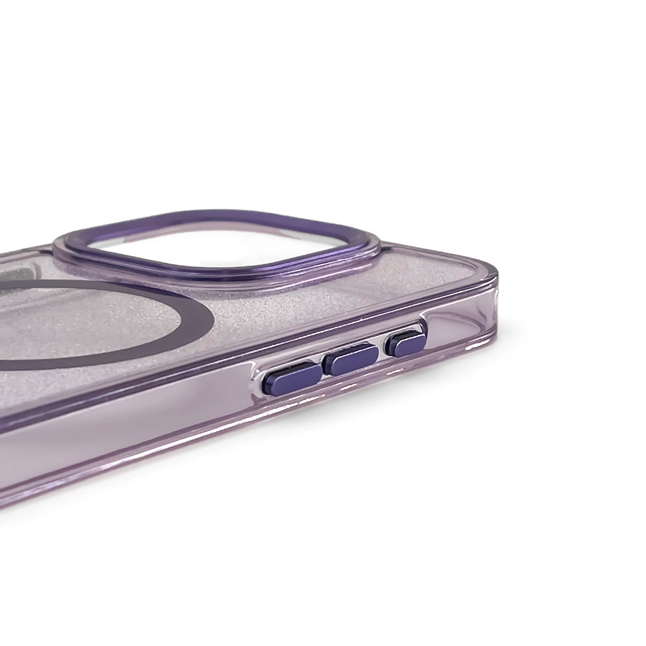 Wozinsky Glitter Case MagSafe for Samsung Galaxy S24 FE - Purple with Glitter_2