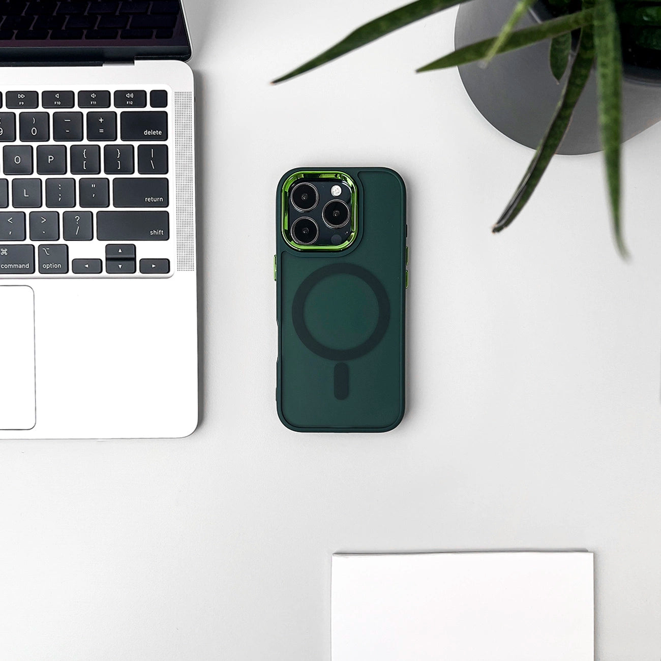Wozinsky Fashion Case with MagSafe for Samsung Galaxy S24 FE - Green_6