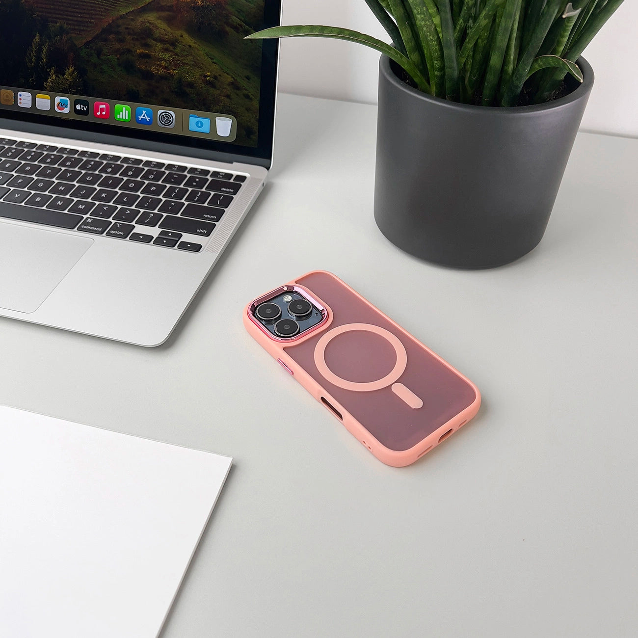 Wozinsky Fashion Case with MagSafe for Samsung Galaxy S24 FE - Pink_7