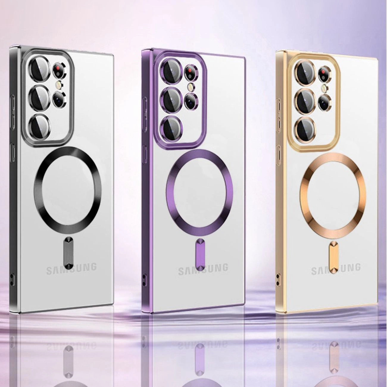 Wozinsky Electroplated Magsafe Case for Samsung Galaxy S24 FE - Pink_1