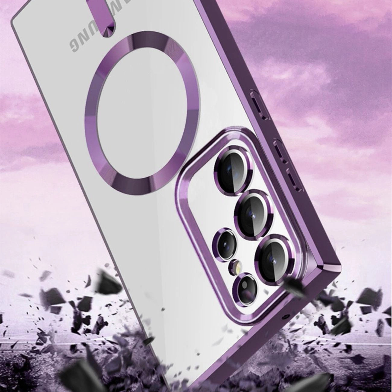 Wozinsky Electroplated Magsafe Case for Samsung Galaxy S24 FE - Pink_9