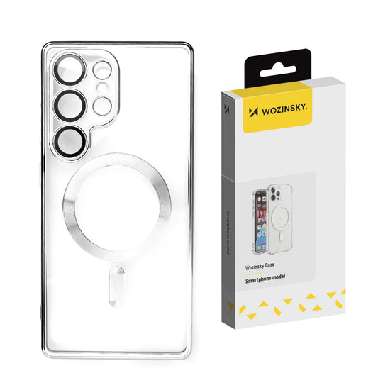 Wozinsky Electroplated Magsafe case for Samsung Galaxy S24 FE - silver_0