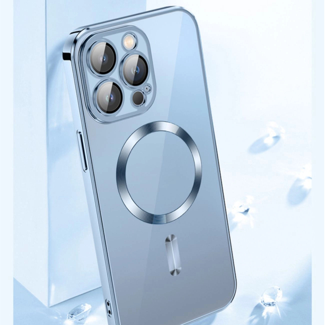 Wozinsky Electroplated Magsafe case for Samsung Galaxy S24 FE - silver_4