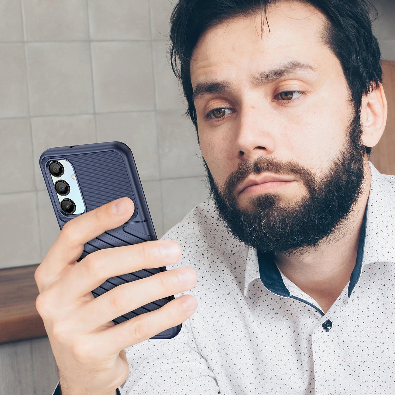 Carbon Case Samsung Galaxy A56 / A36 Blue_4