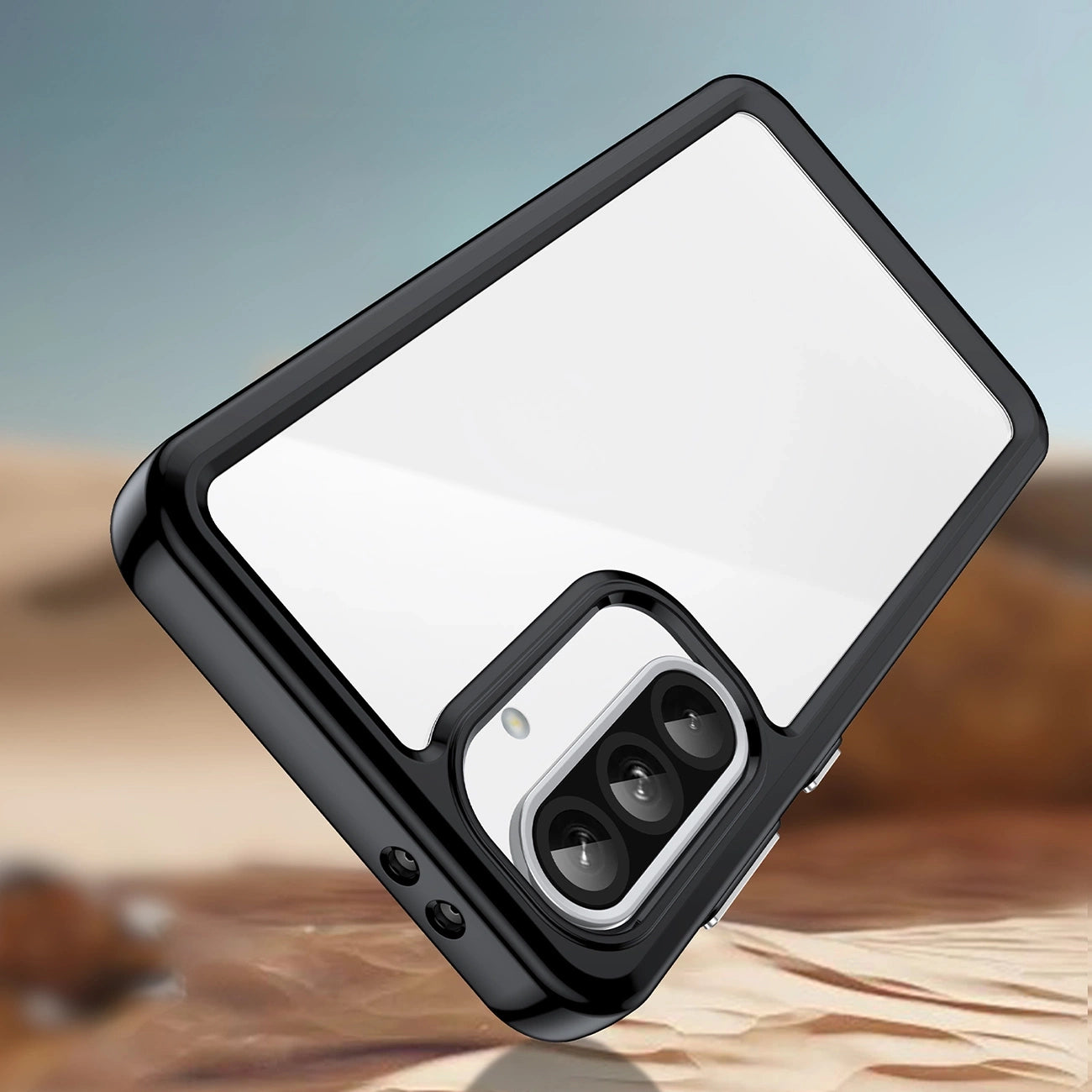 Outer Space Case for Samsung Galaxy A56 Cover with Flexible Frame - Black_7