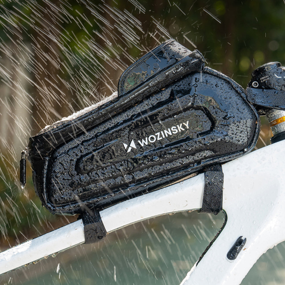 Wozinsky bicycle bag for the frame, armored, with a phone pocket, 1.7 l - black_10