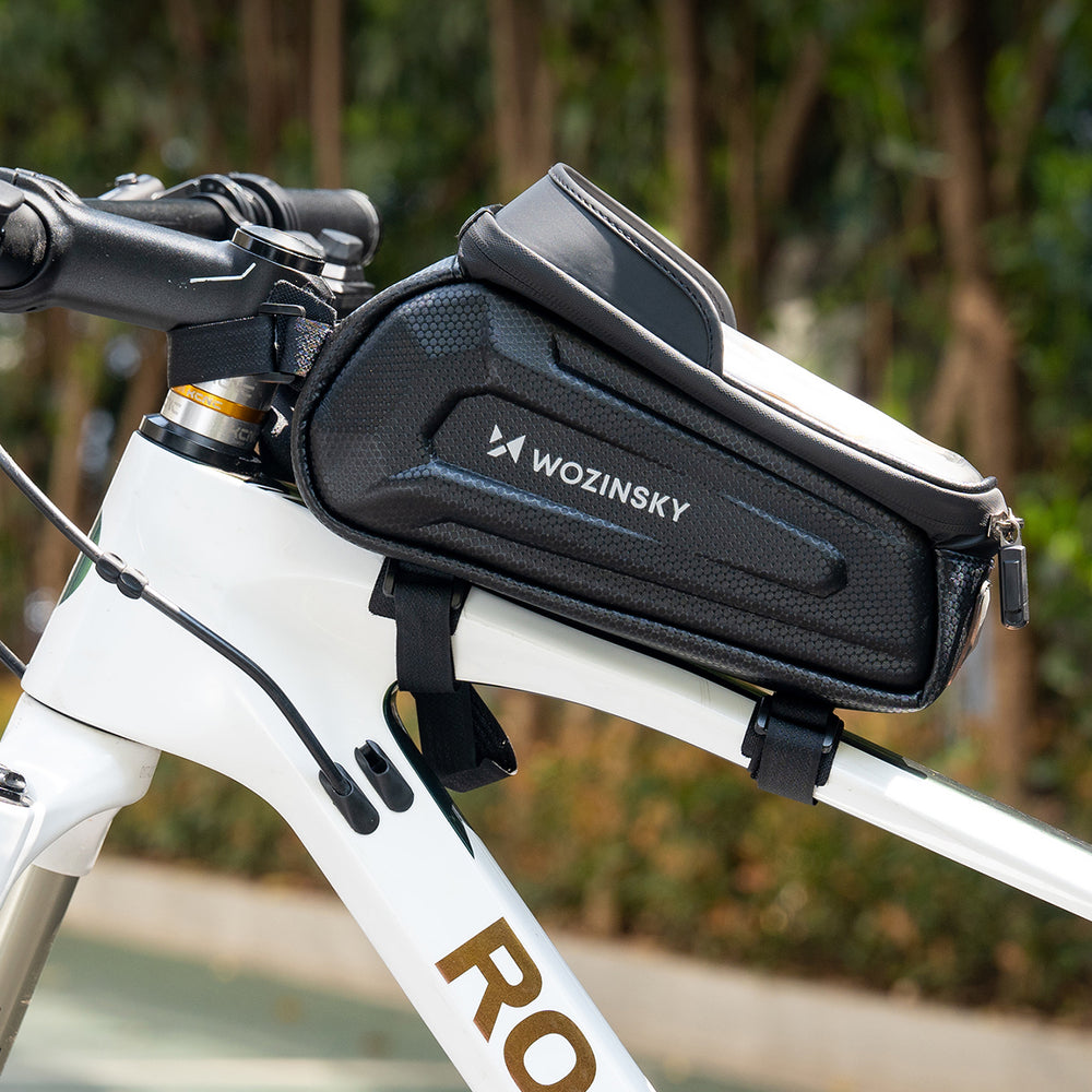 Wozinsky bicycle bag for the frame, armored, with a phone pocket, 1.7 l - black_11