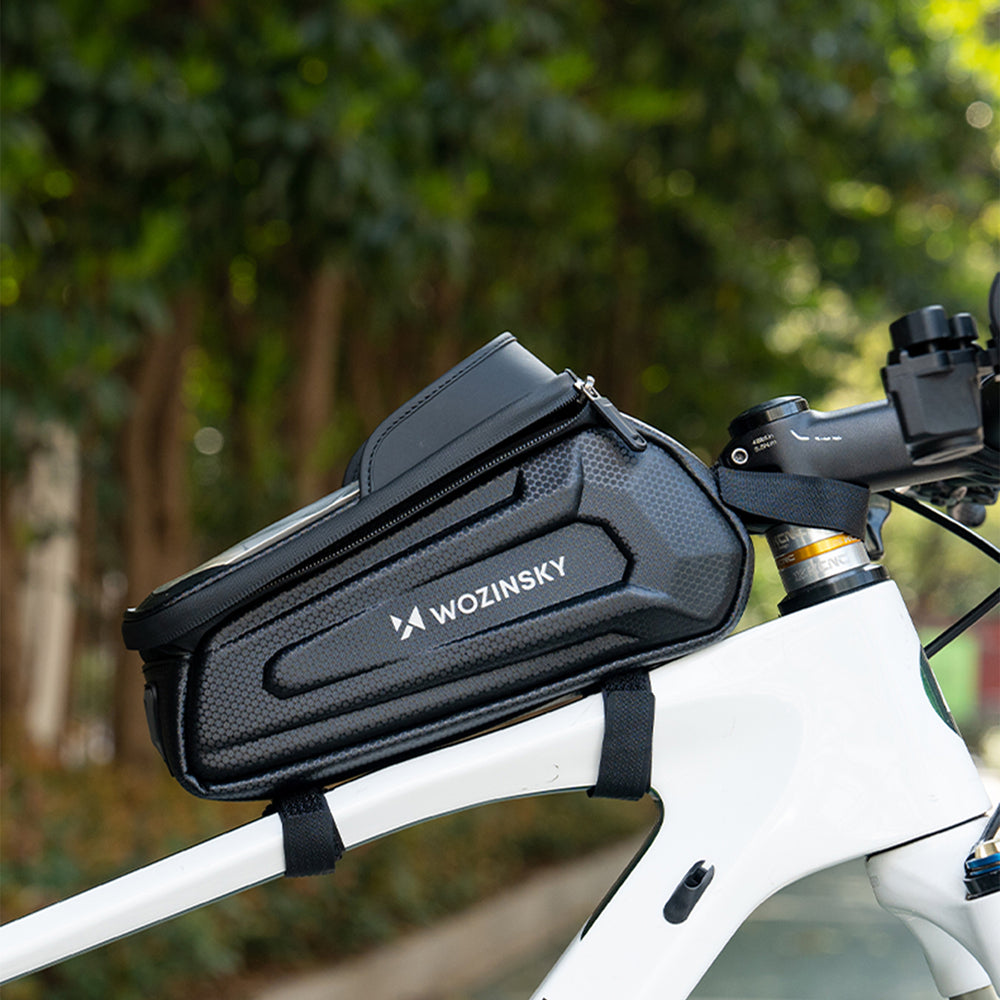 Wozinsky bicycle bag for the frame, armored, with a phone pocket, 1.7 l - black_2