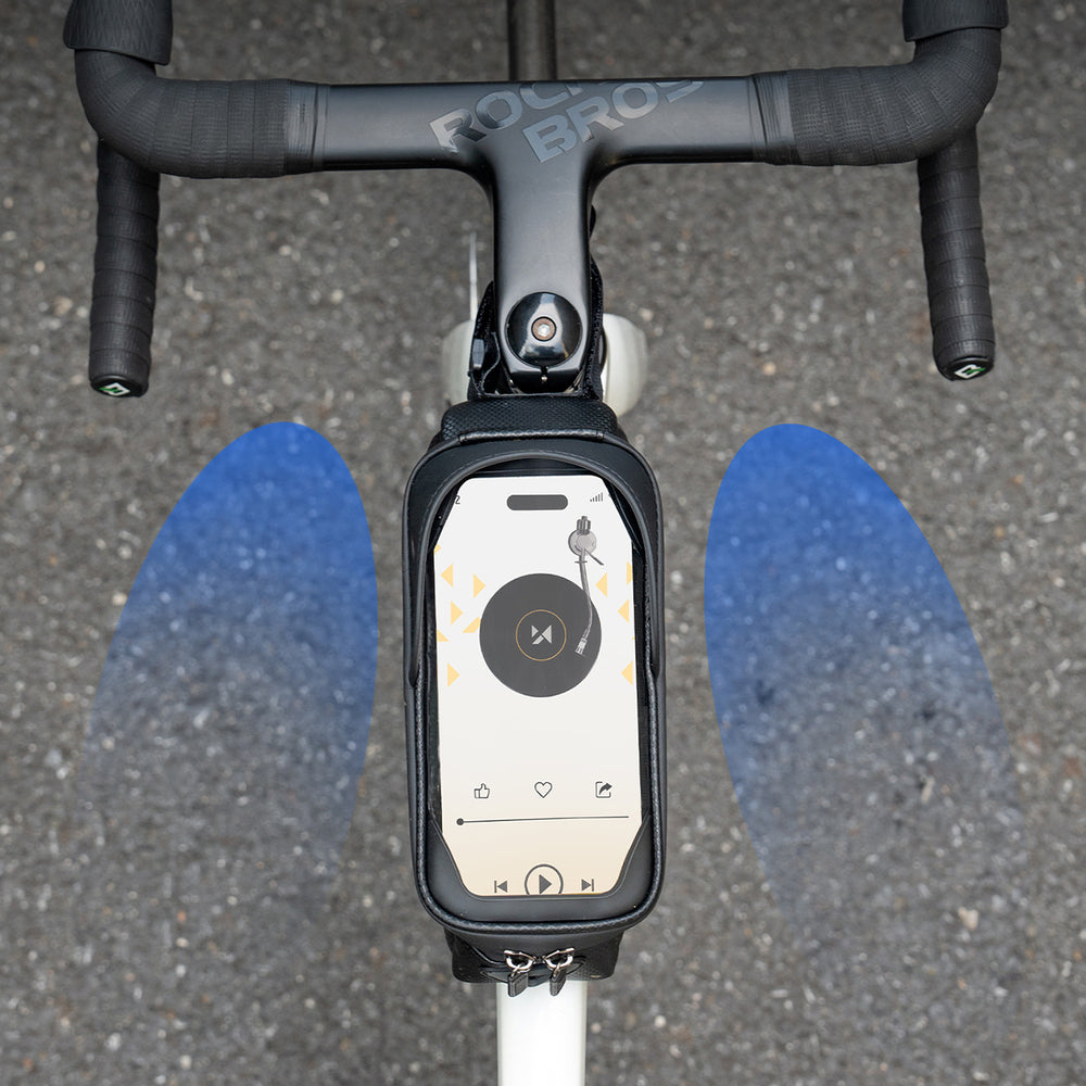 Wozinsky bicycle bag for the frame, armored, with a phone pocket, 1.7 l - black_6