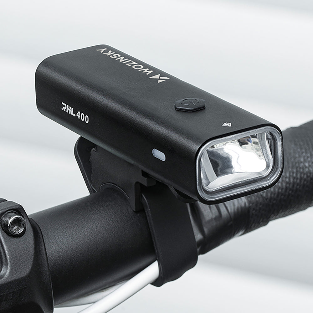 Wozinsky WSBLB2 Front (400 lm) and Rear USB-C Bike Light Set - Black_6