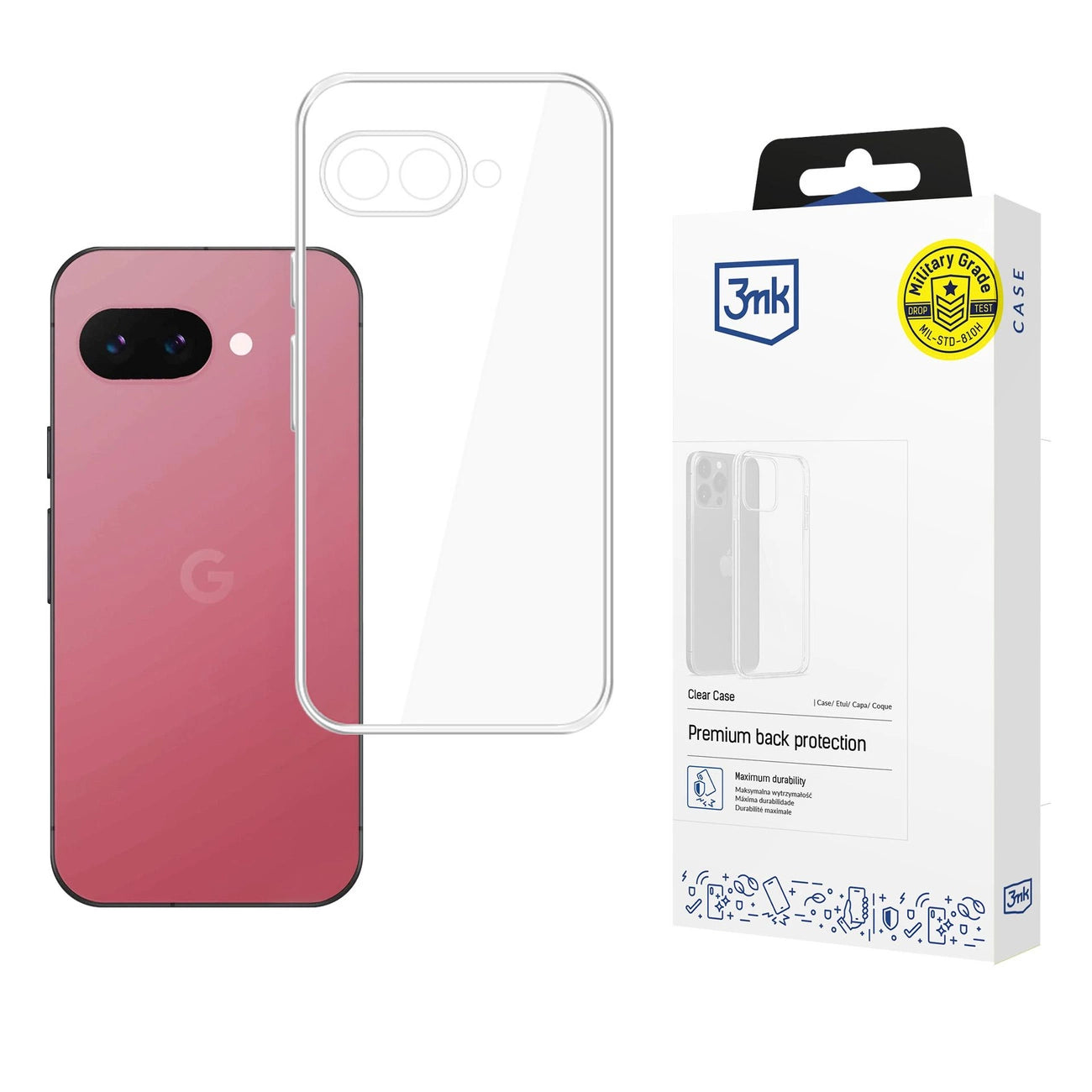 Etui 3mk Clear Case na Google Pixel 9A - przezroczyste_0