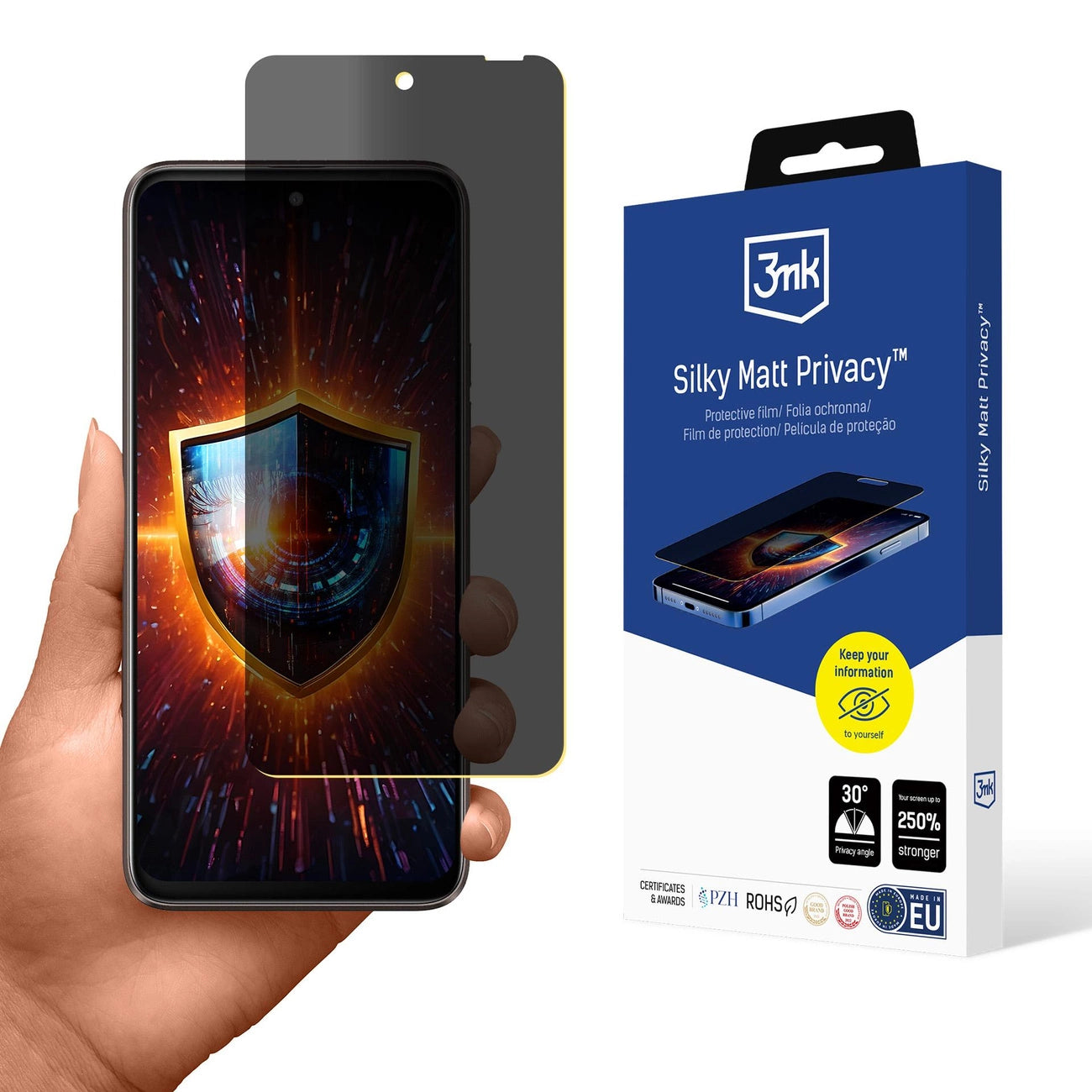 Folia ochronna prywatyzująca matowa 3mk Silky Matt Privacy na HTC U23 Pro_0