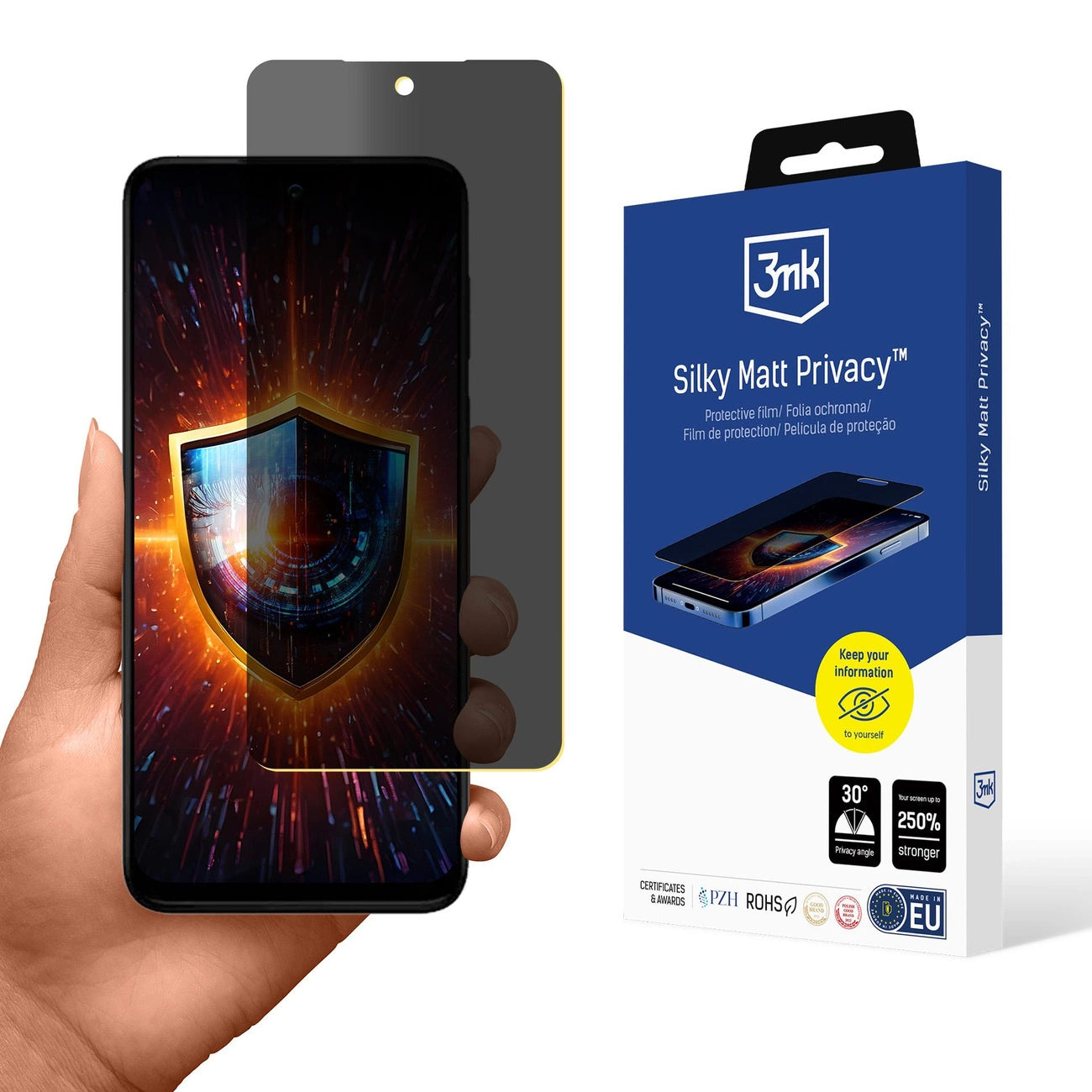 Folia ochronna prywatyzująca matowa 3mk Silky Matt Privacy na Motorola Moto G 5G 2025_0