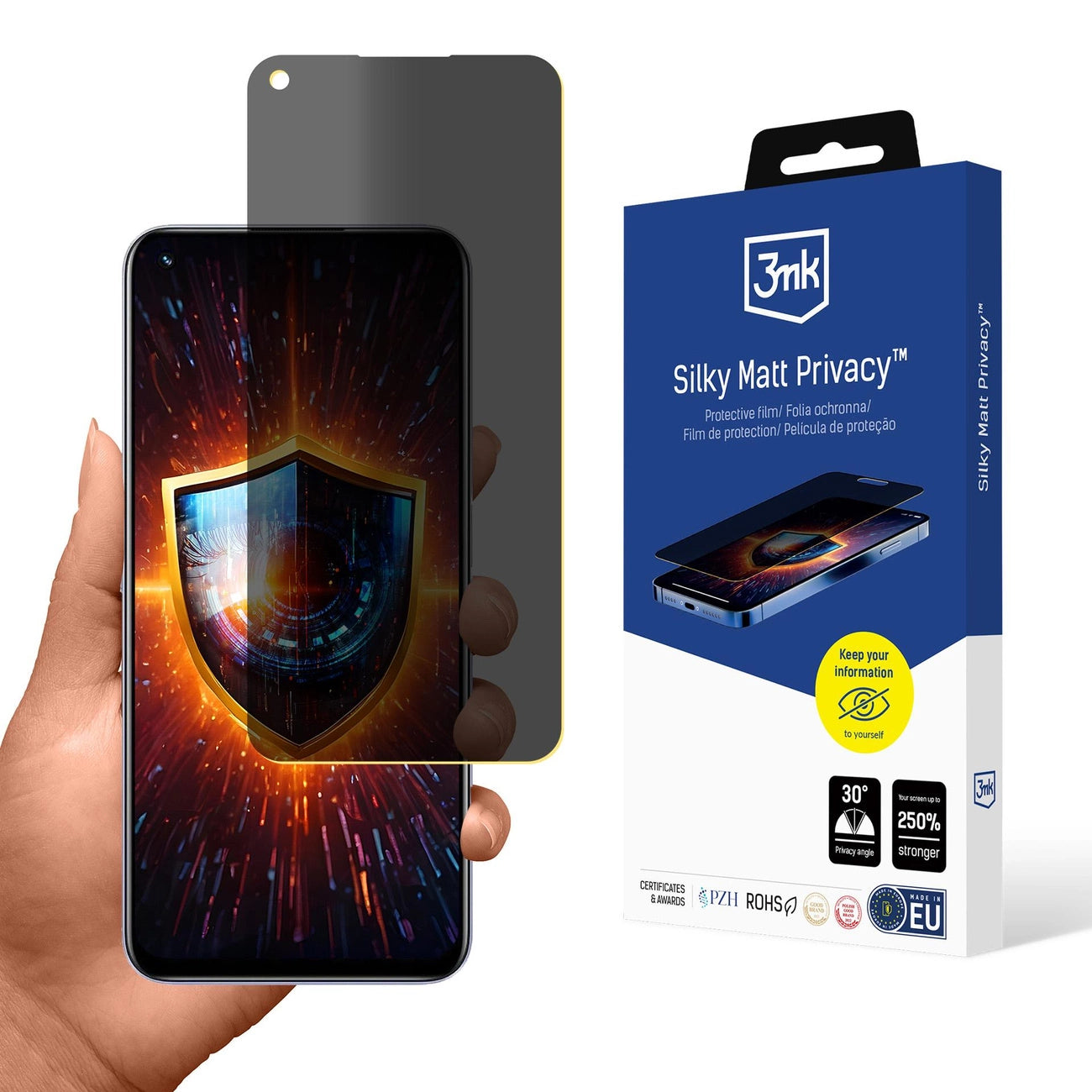 Folia ochronna prywatyzująca matowa 3mk Silky Matt Privacy na Realme 8i_0