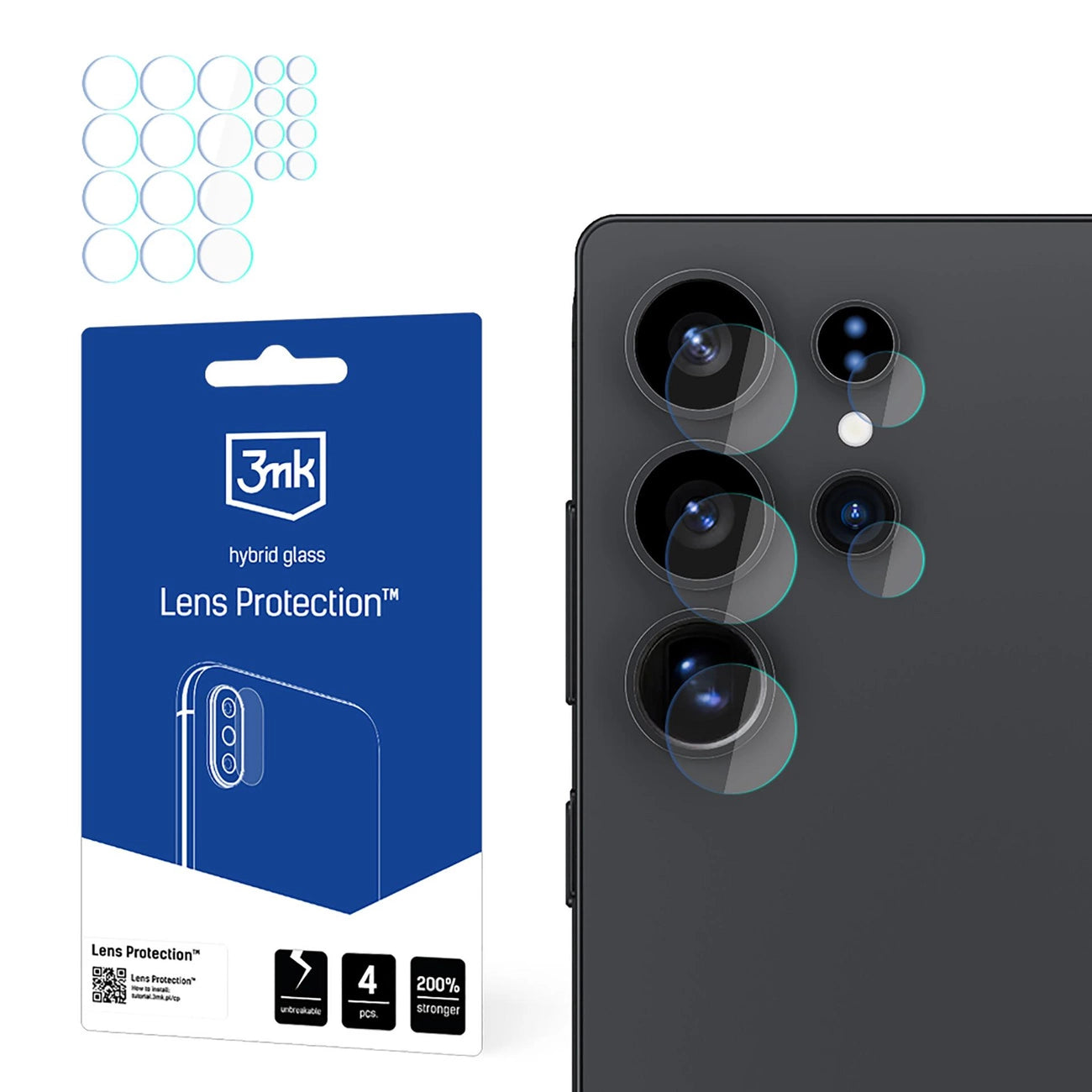 3mk Lens Protection Camera Glass for Samsung Galaxy S25 Ultra_0