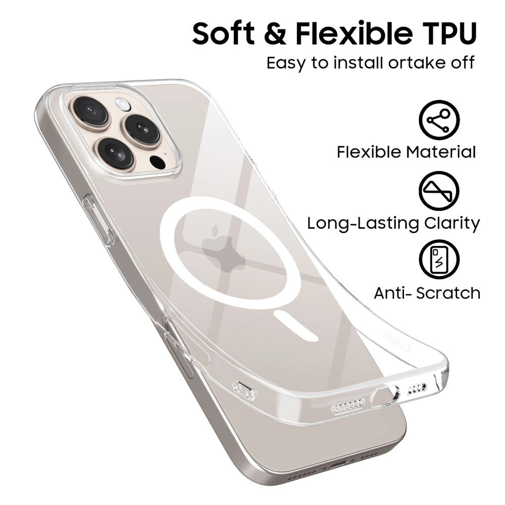 Etui Tech-Protect FlexAir MagSafe na iPhone 16 Pro - przezroczyste_4