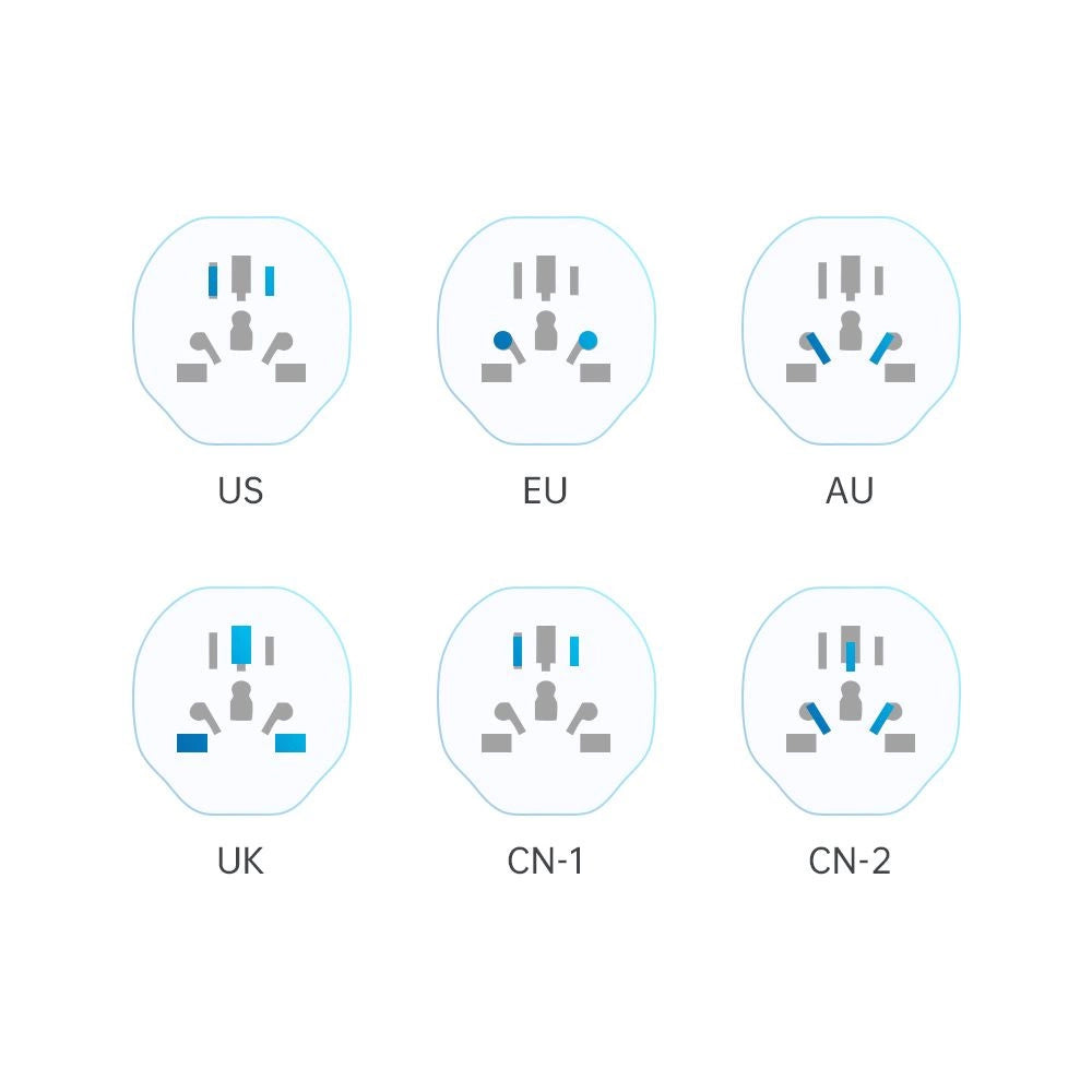 Przejściówka / adapter Tech-Protect Universal Travel Adapter na EU - biała_4