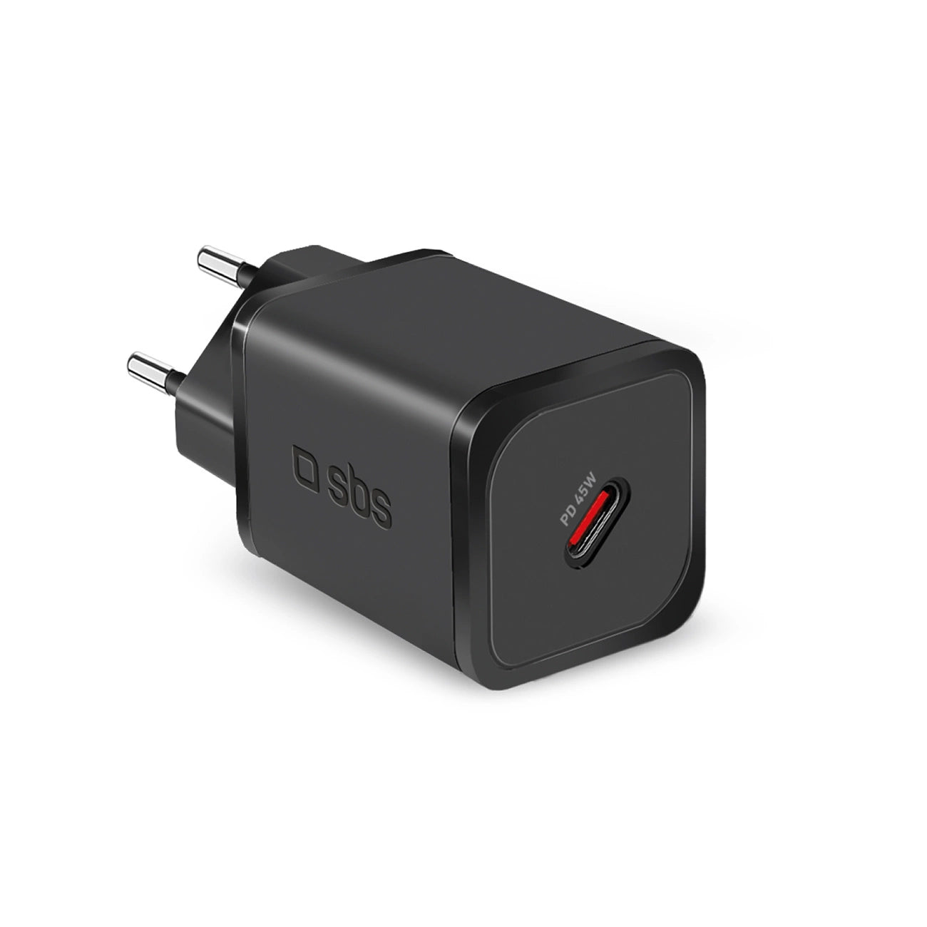 SBS TETRGAN1C45W 45W GaN USB-C Wall Charger with Power Delivery - Black_0