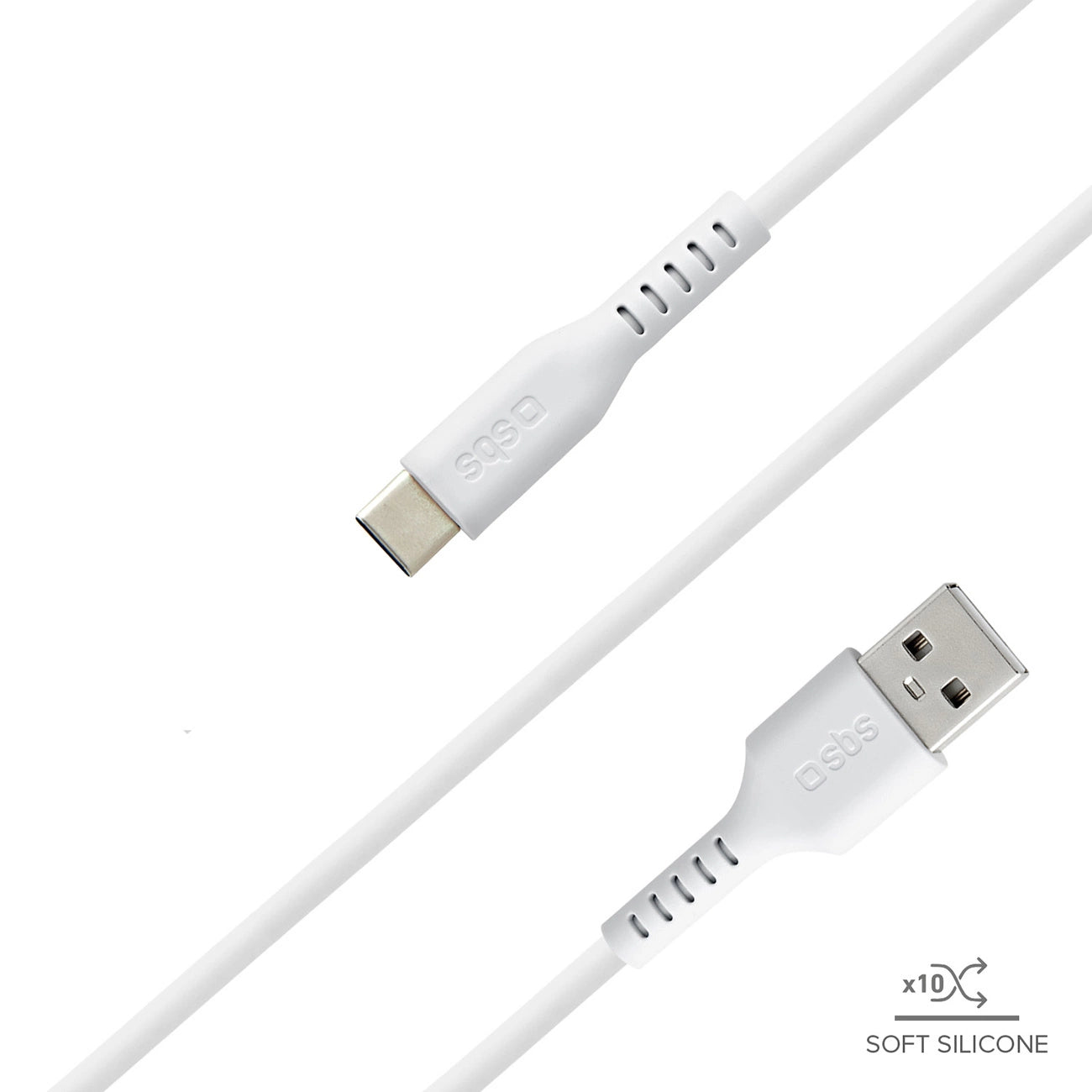 SBS TECABLEMICROC15W USB-A - USB-C Cable 1.5m - White_5