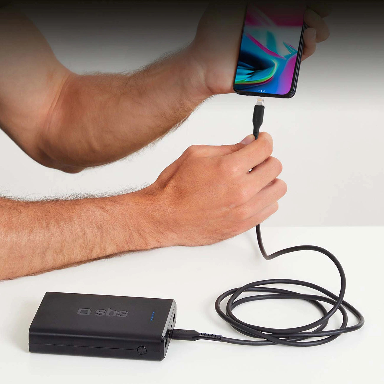 SBS TECABLELIGTC1K USB-C - Lightning cable 1m - black_5