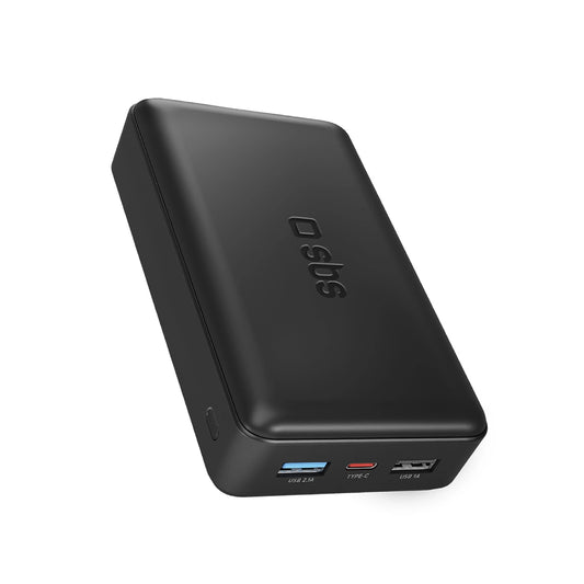 Fast charge power bank: 20,000 mAh, 2 USBs Black_0