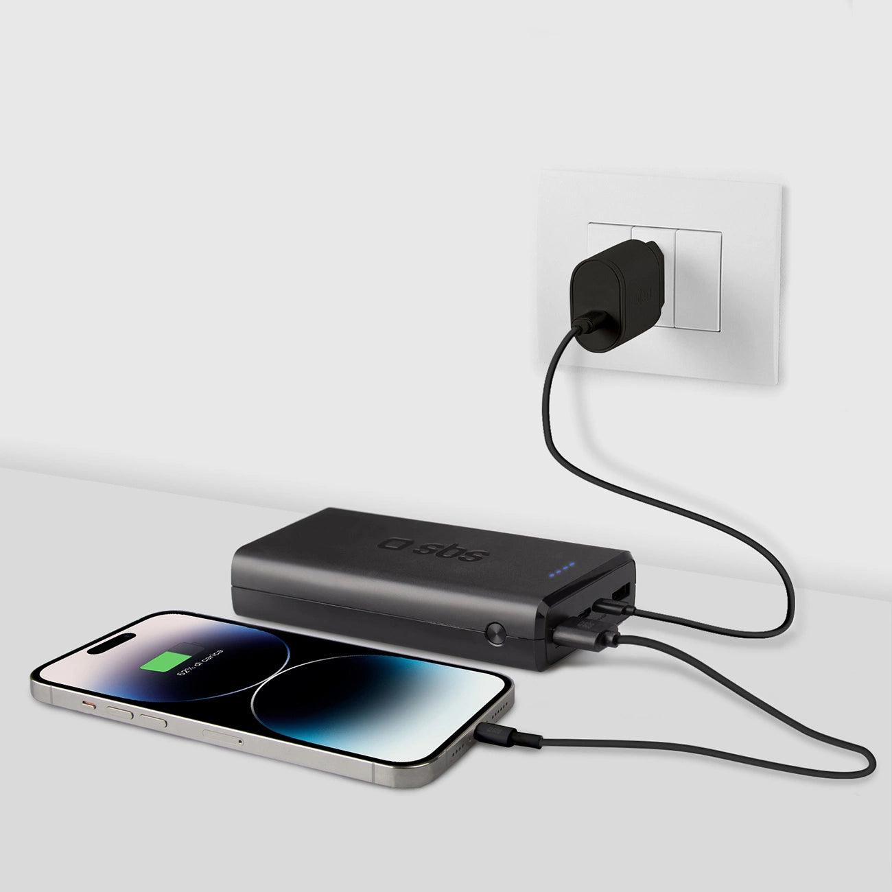 Fast charge power bank: 20,000 mAh, 2 USBs Black_8