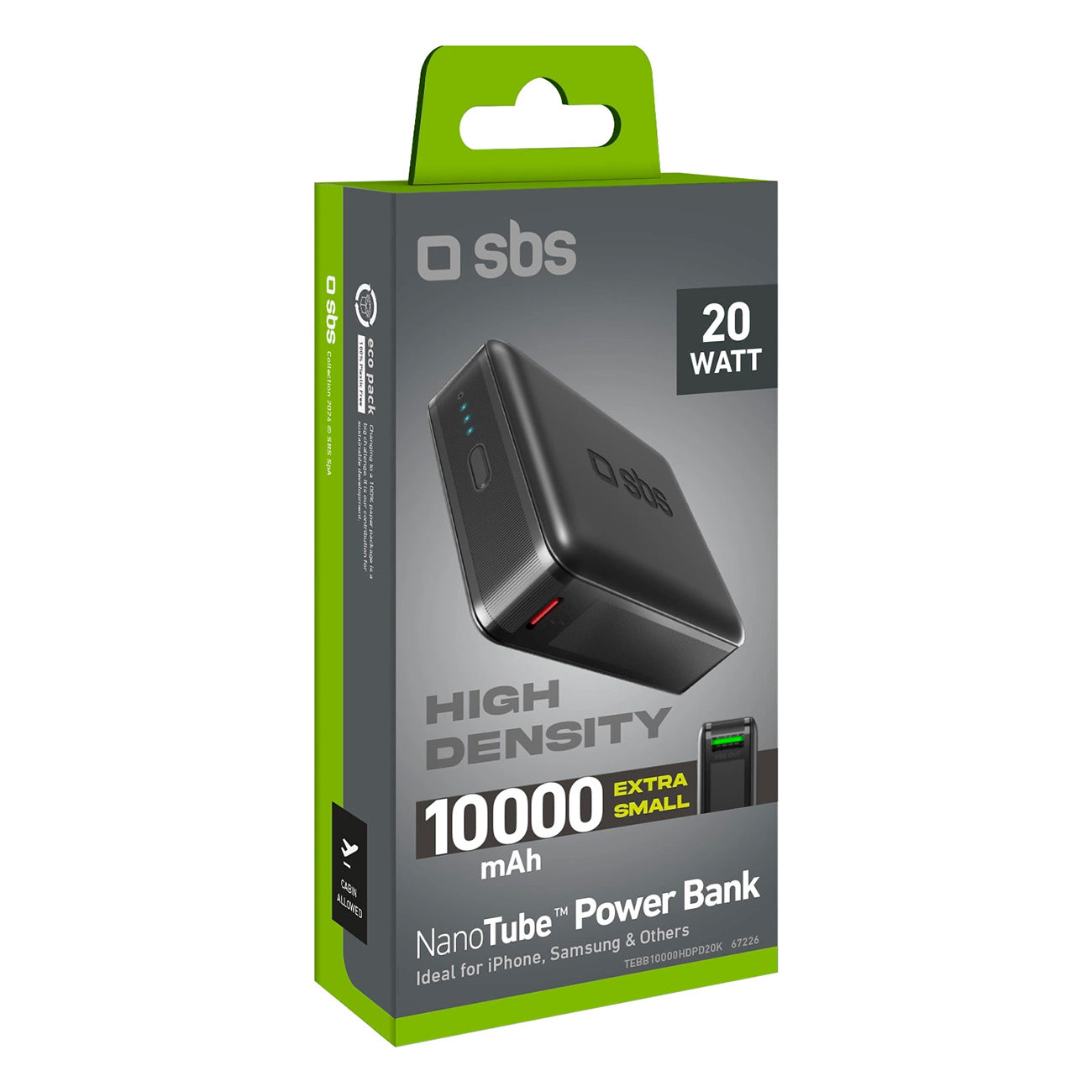 Powerbank SBS TEBB10000HDPD20K 10000 mAh with Power Delivery - black_1