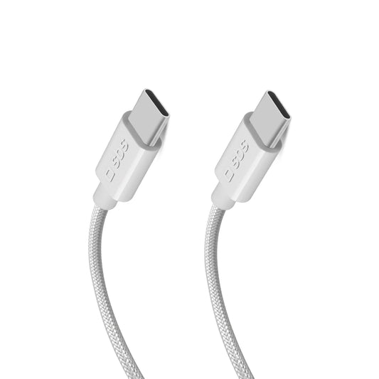 SBS TECABLETISSUETCC2G Cable 2 x USB-C 2m 60W with Power Delivery - Gray_0